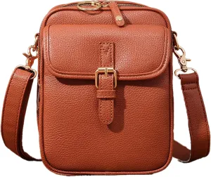 Tojoyride Crossbody Bag, Urvashi Crossbody Bag, Upgraded Vintage Anti Theft Purse, with 10 Rfid Shielding Compartments