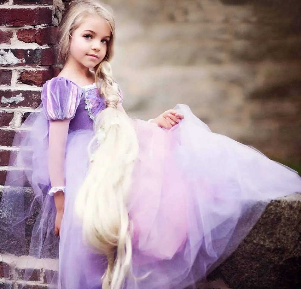 ToLaFio Princess Costume for Girls Halloween Fancy Party Dress Princess Dress Up Clothes for Little Girl