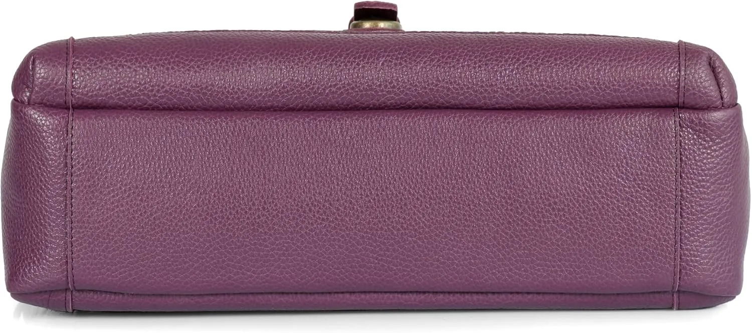 Top Grain Leather Zion Messenger Bag, Laptop Bag, Travel Bag for Work, Office, School