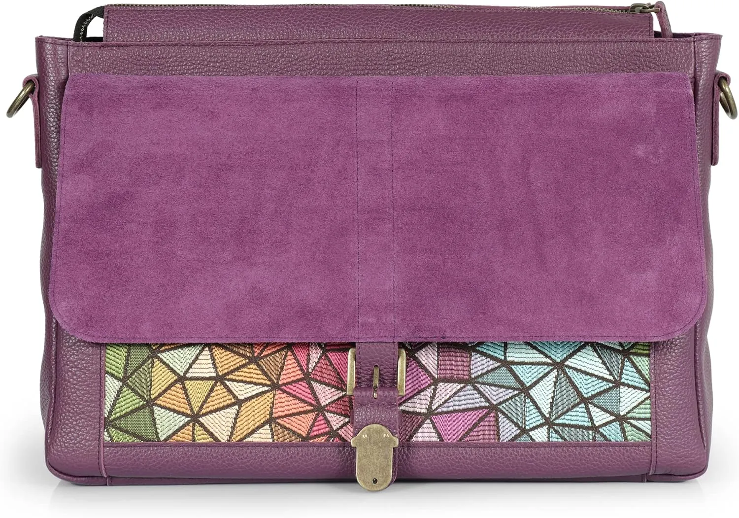 Top Grain Leather Zion Messenger Bag, Laptop Bag, Travel Bag for Work, Office, School