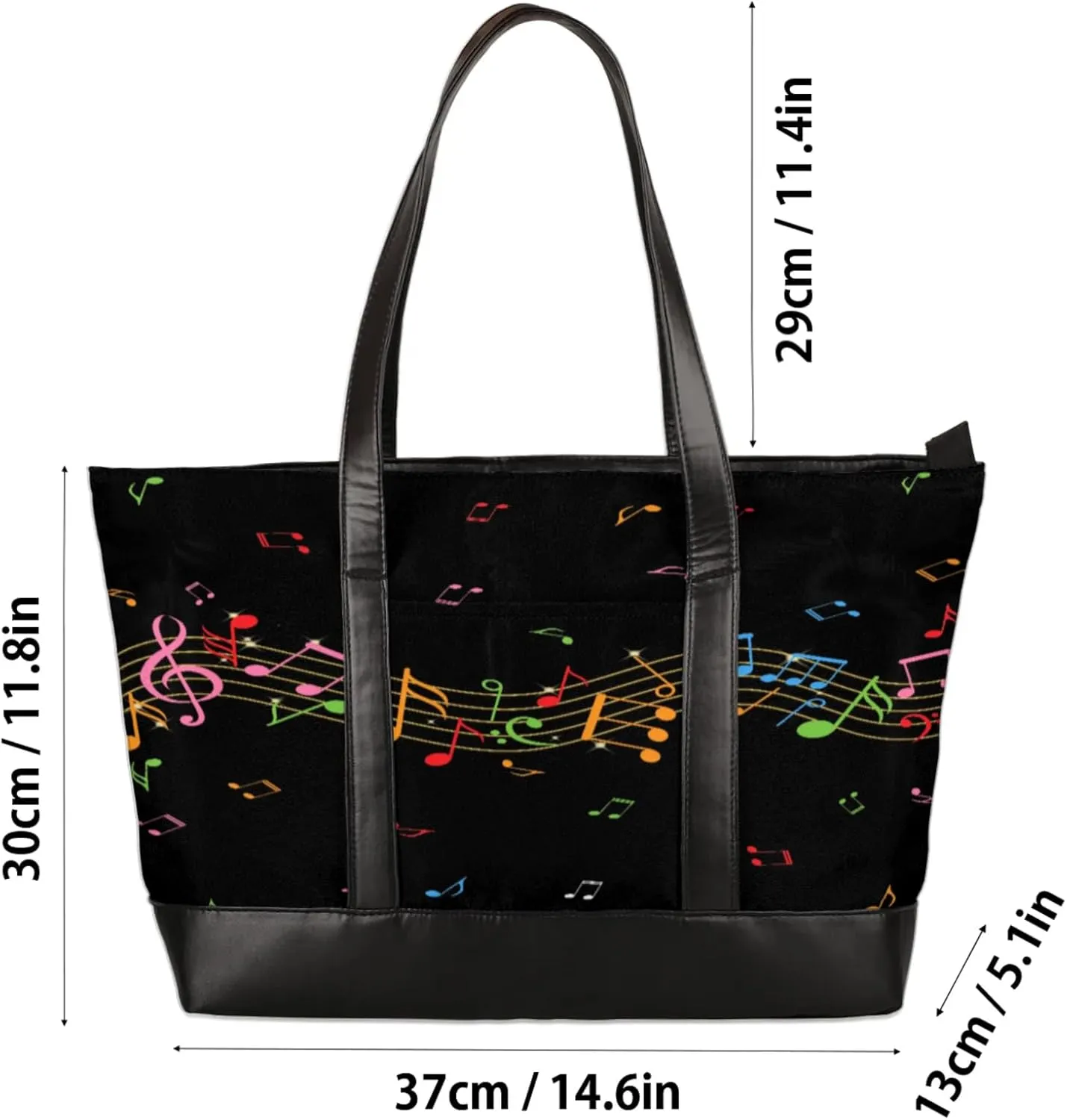 Tote Bag for Women with Zipper, Laptop Tote Bags Laptop Sleeve Case Shoulder Bag Messenger Bags
