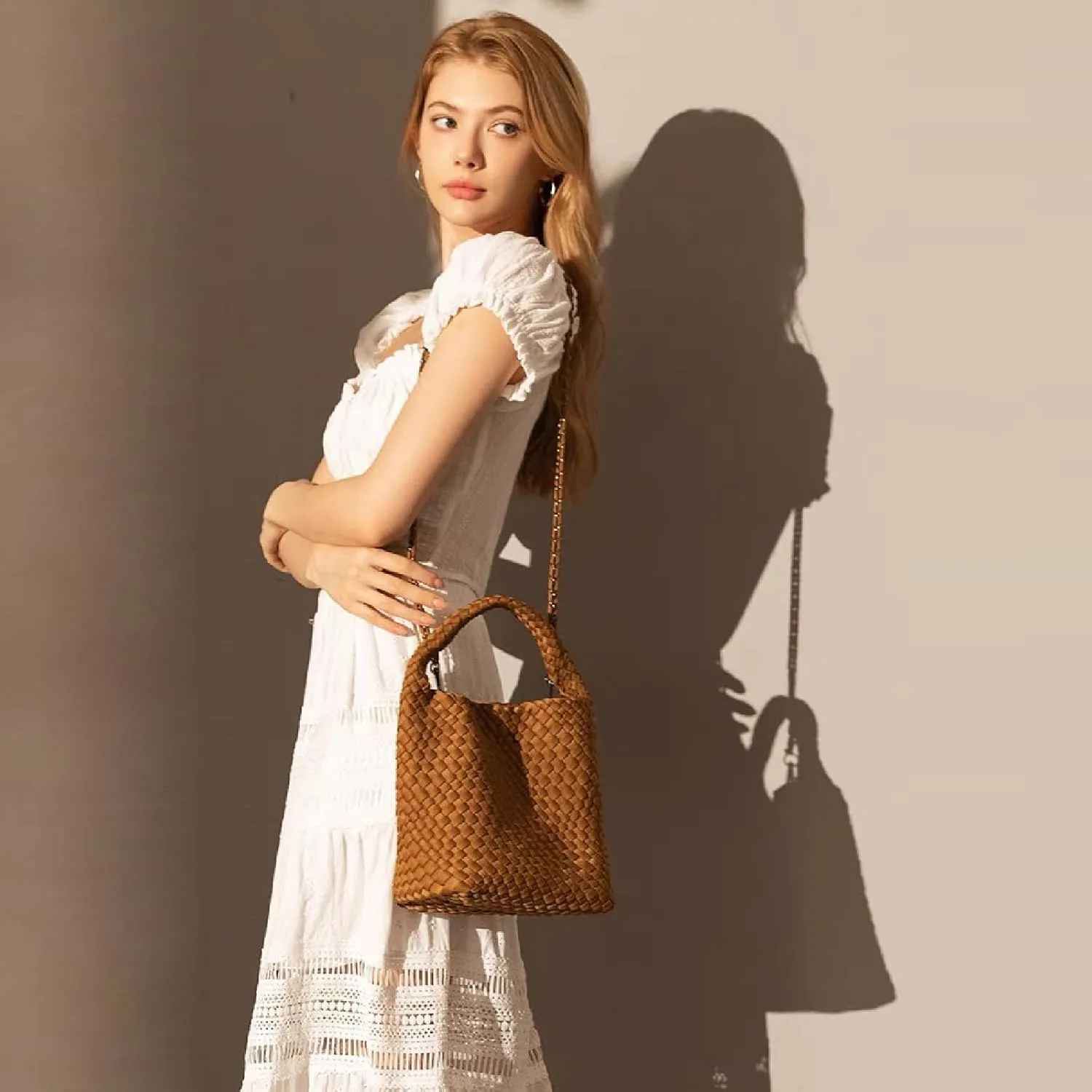 Tote for Women, Ladies Crossbody Handbag, Trendy Shoulder and Bucket Bag, Top-handle Tote Hobo Satchel with Purse