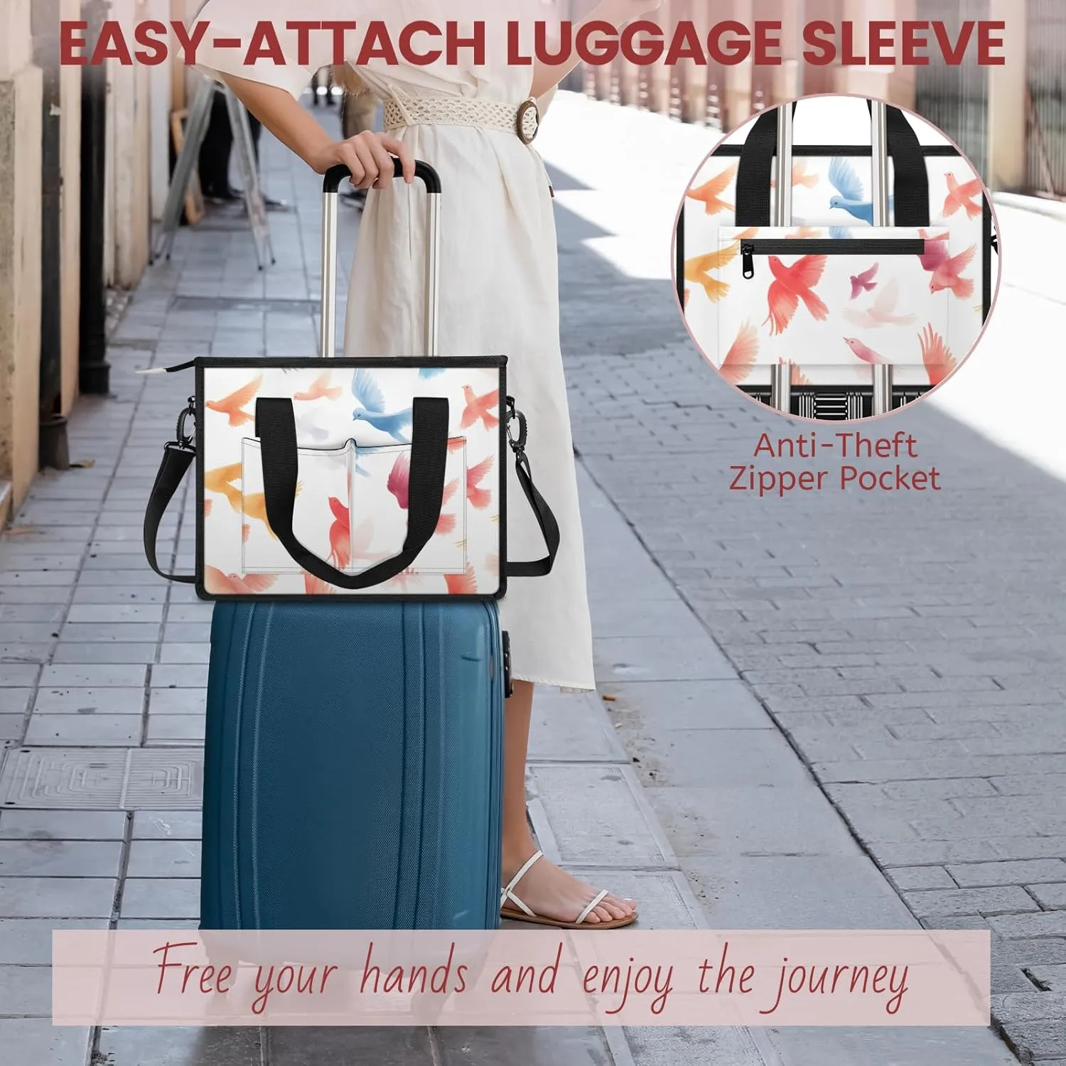 Tote Satchel Bag Set 3PCS for Women,Travel Shoulder Bag Handbag and Wallet Daily Use04
