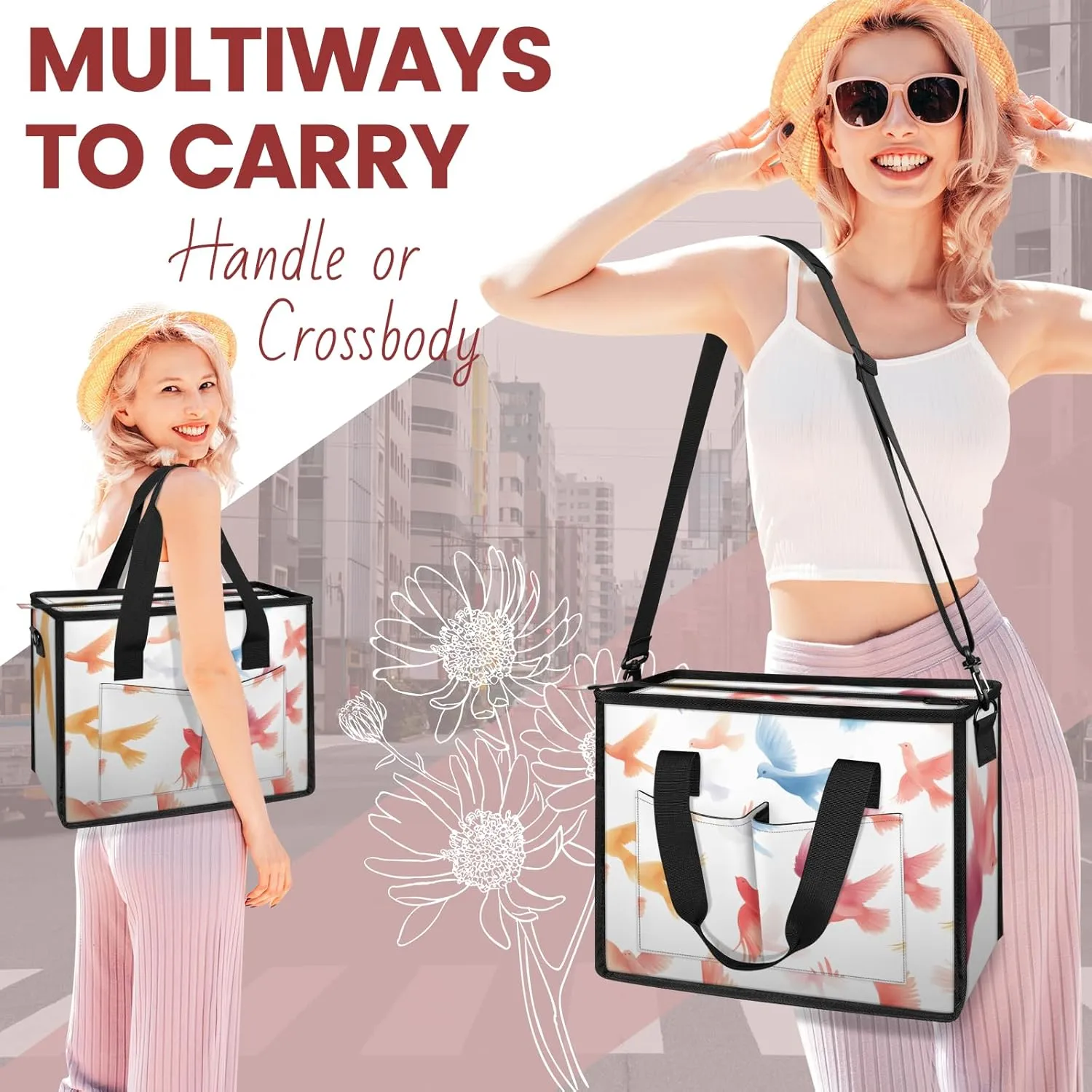 Tote Satchel Bag Set 3PCS for Women,Travel Shoulder Bag Handbag and Wallet Daily Use04
