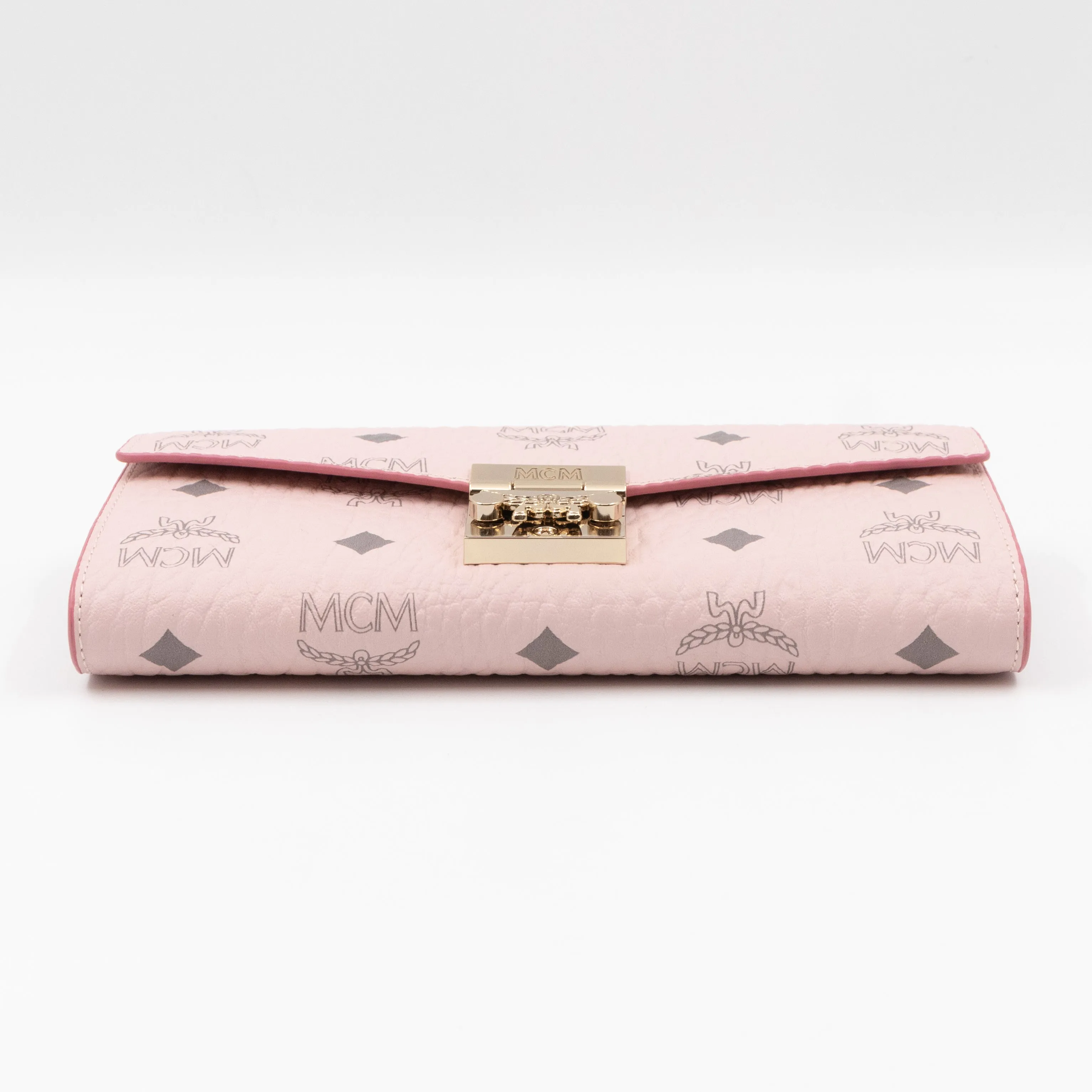 Tracy Chain Wallet Monogram Pink Leather
