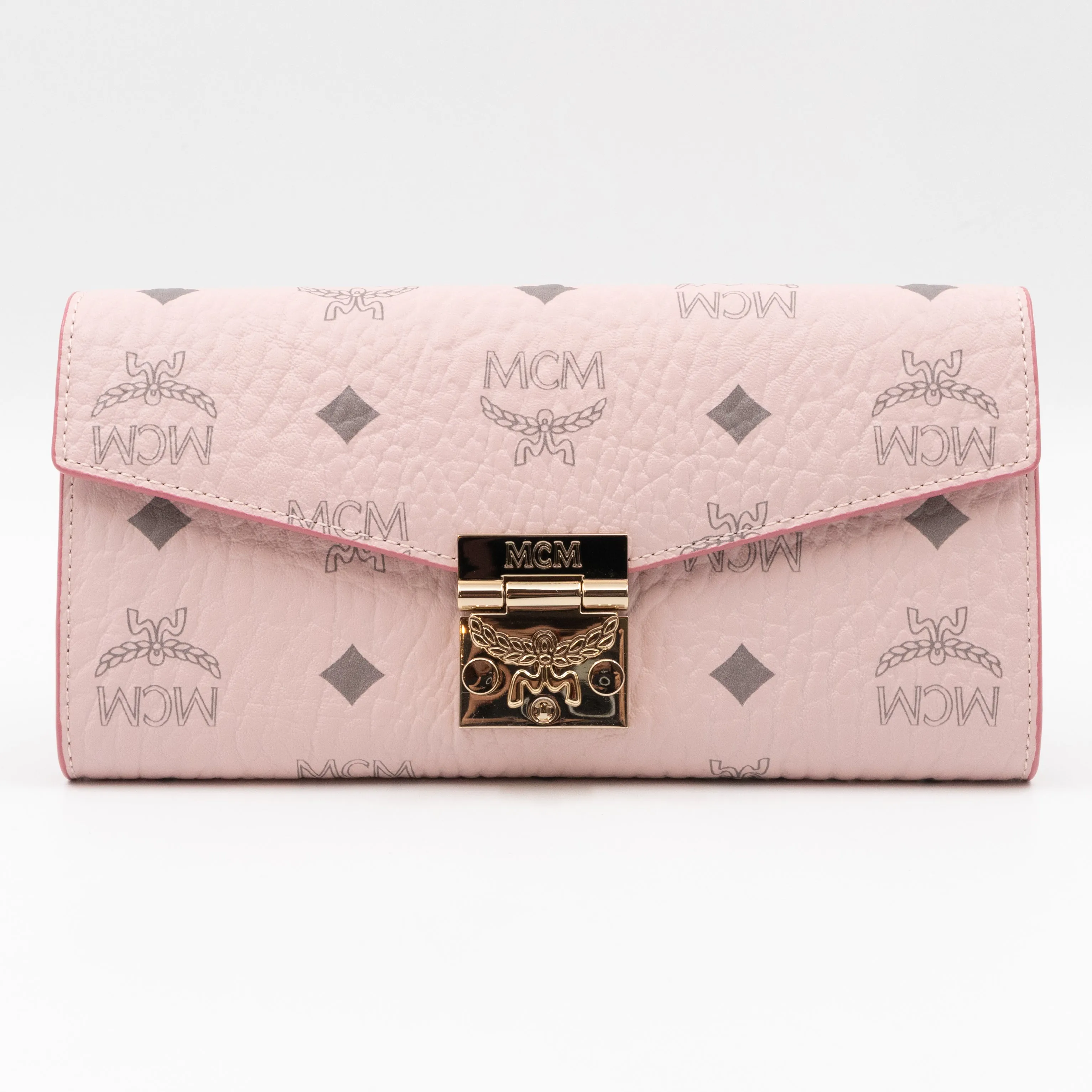 Tracy Chain Wallet Monogram Pink Leather