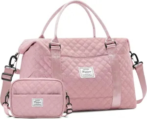 Travel Bag for Women, Overnight Duffel Weekender Bag with Toiletry Bag,Gym Bag with Wet Pocket,Personal Item Carry On Bag
