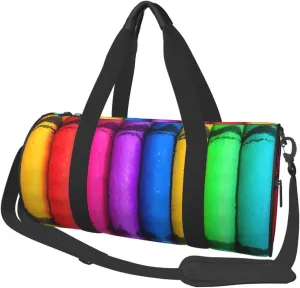 Travel Bag For Women,Colored Crayons Print Personal Item Duffle Bags,Weekend Travel Duffel Tote Bag,Travel Sport Gym Bag For Men,Airplane Travel Essentials For Flying