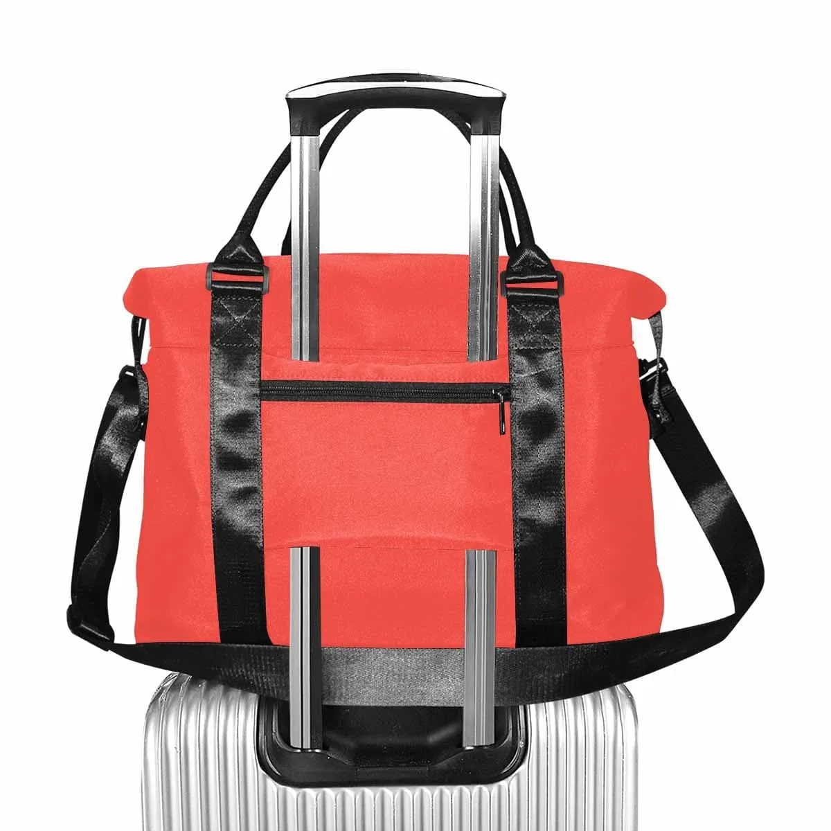 Travel Bag - Red Orange - Canvas Carry by inQue.Style