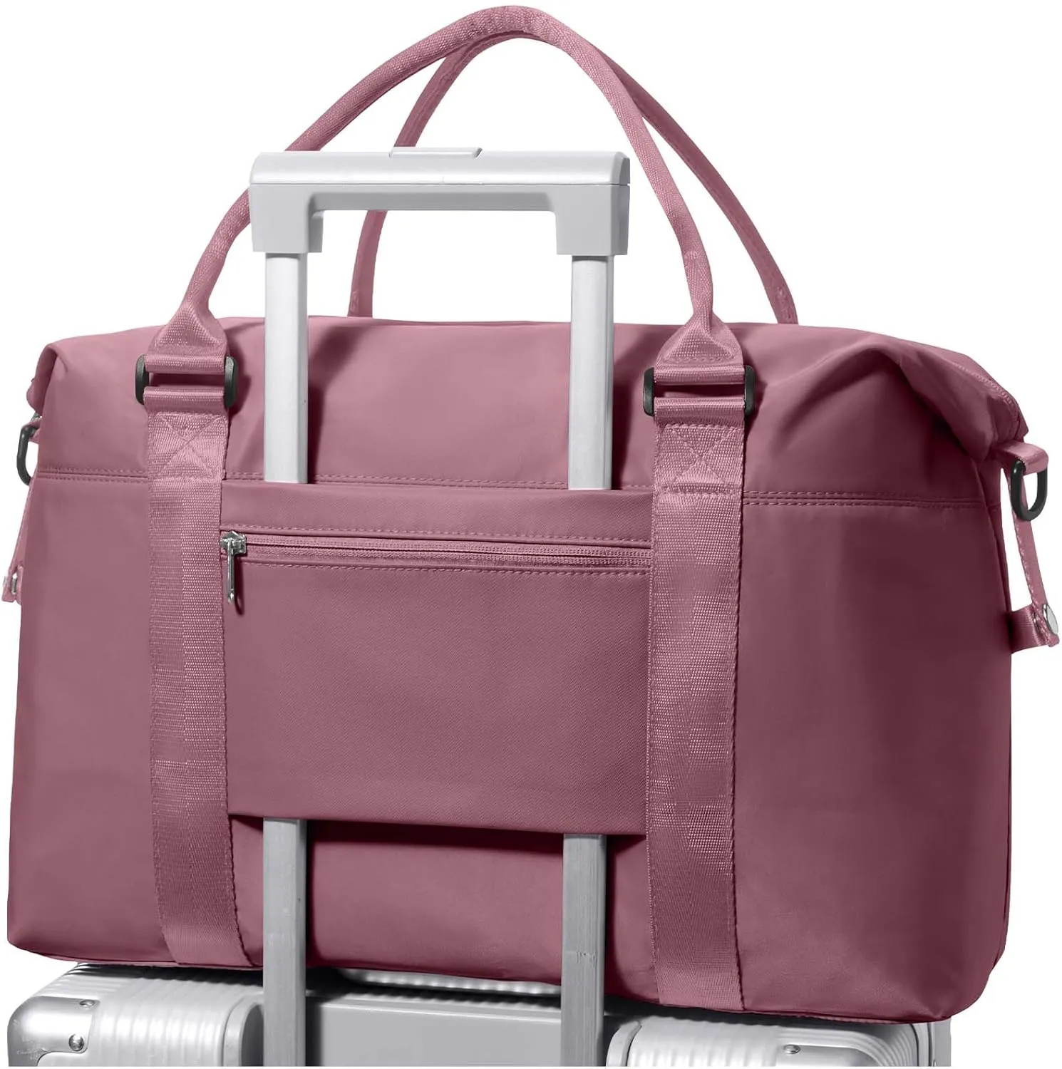 Travel Duffel Bag,Waterproof Duffel Gym Tote Personal Item Bag,Large Sports Weekender Carry On Overnight Bags for Women with Wet Pocket,Duffel Hospital, Purple