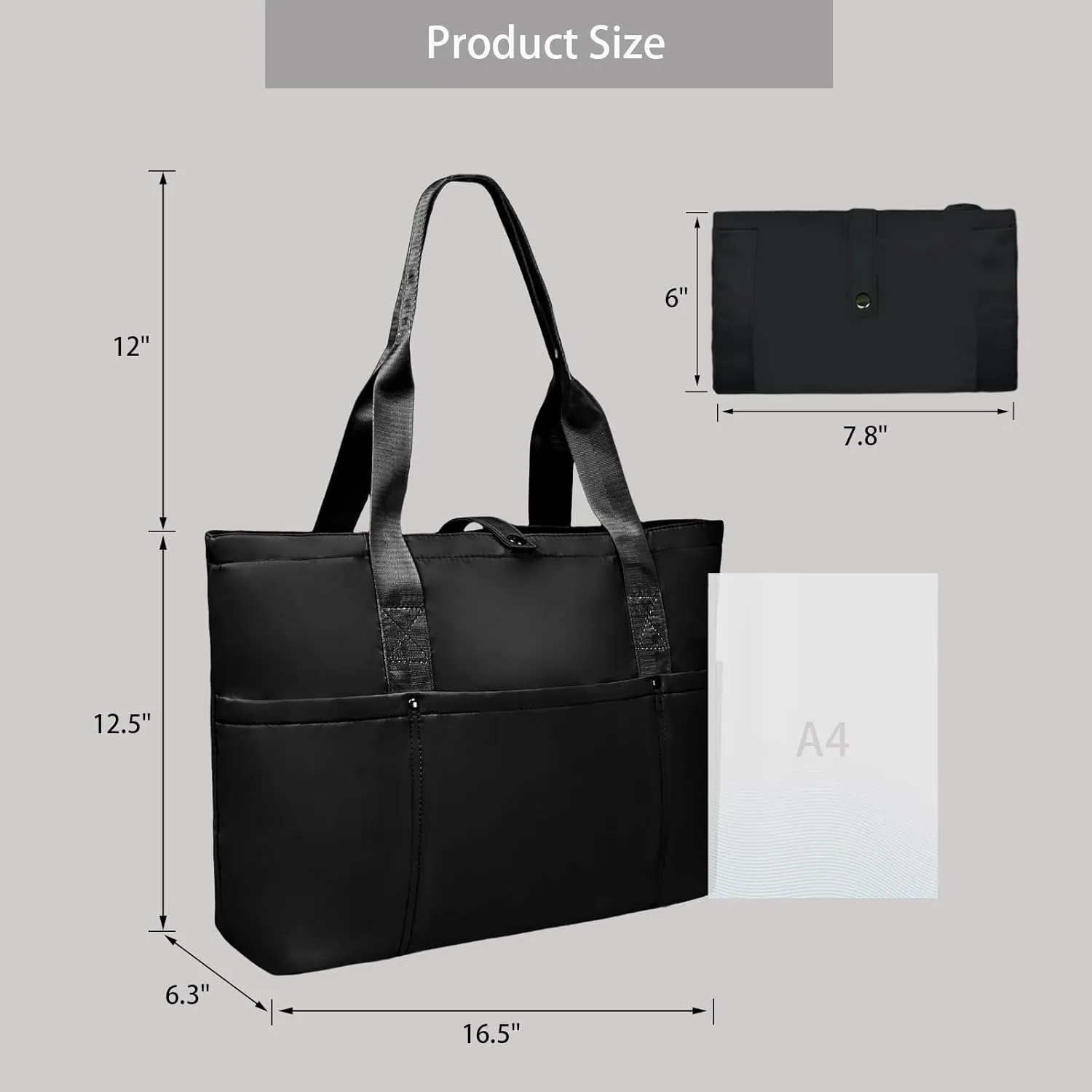 Travel Duffle Bag for Women, Foldable Travel Bag With Zipper Top Handle Handbag Large Shoulder Bag for Gym Tote