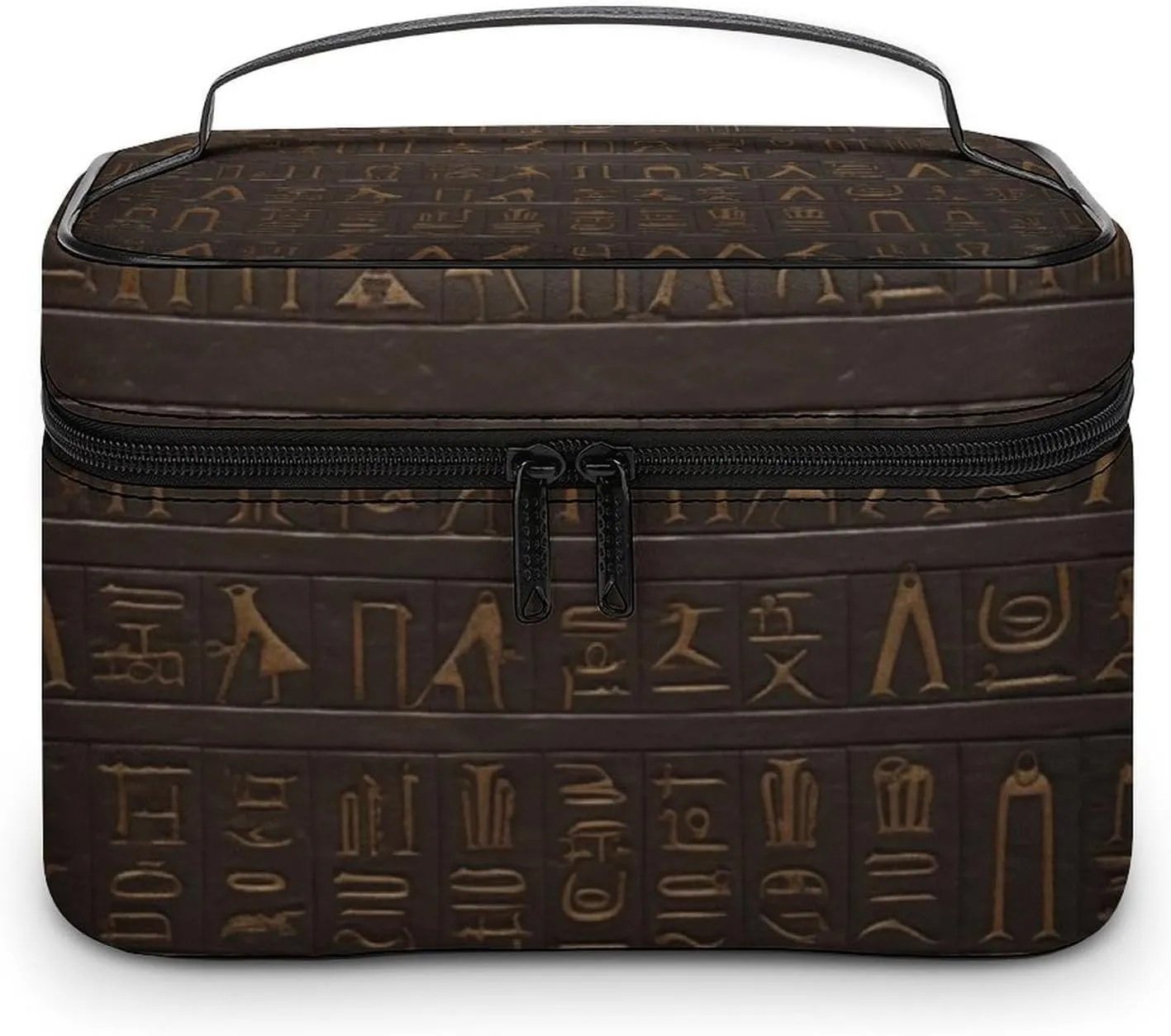 Travel Toiletry Bag for Women And Men,Ancient Egyptian Hieroglyph Toiletry Organizer, Makeup Bag Travel Organizer for Shampoo,Toiletries