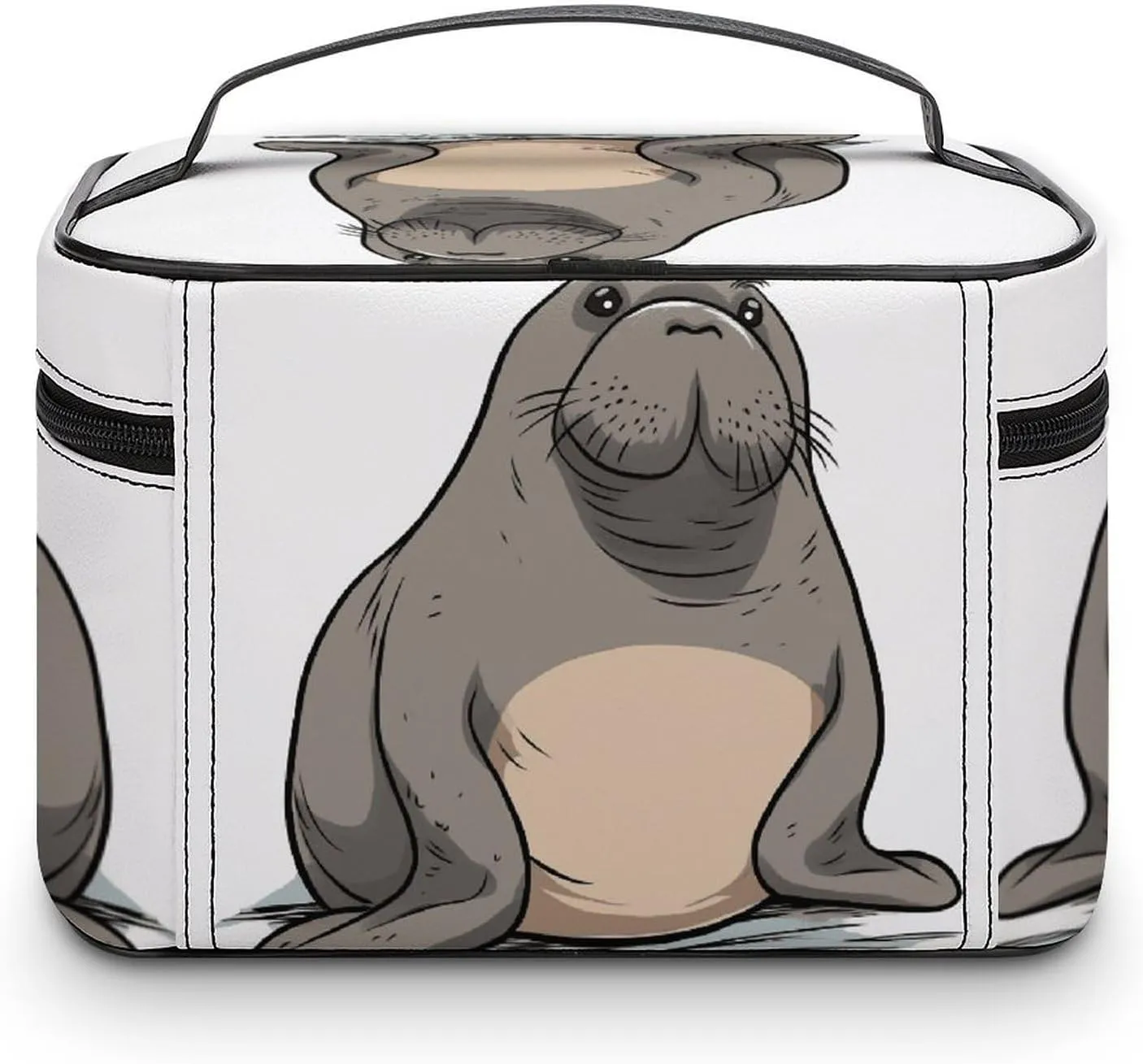 Travel Toiletry Bag for Women And Men,Cute Walrus Toiletry Organizer, Makeup Bag Travel Organizer for Shampoo,Toiletries