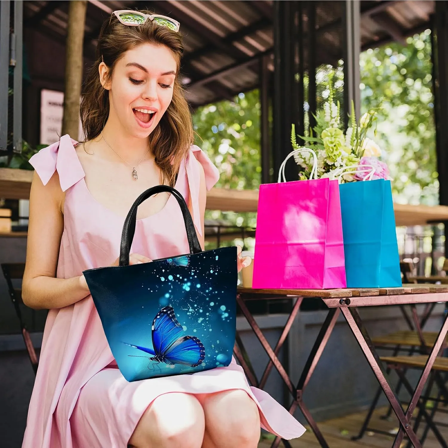 Travel Tote Bags Leather Purses for Women, Shoulder Bag with Zipper, Top Handle Ladies Shoulder Bags