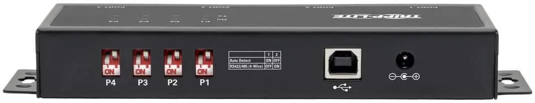 Tripp Lite 4 Port USB to Serial Adapter, RS-422/RS-485, FTDI with COM Retention, USB-B to DB9 F/M (U208-004-IND)