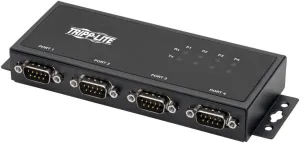 Tripp Lite 4 Port USB to Serial Adapter, RS-422/RS-485, FTDI with COM Retention, USB-B to DB9 F/M (U208-004-IND)