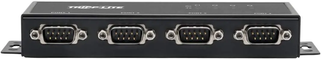 Tripp Lite 4 Port USB to Serial Adapter, RS-422/RS-485, FTDI with COM Retention, USB-B to DB9 F/M (U208-004-IND)