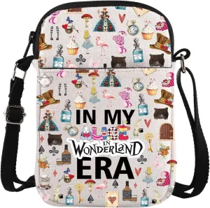 TSOTMO Alice Movie Merch Cartoon Merch Crossbody Bag for Cartoon Lovers Princess Gift Bookish Literary Gift