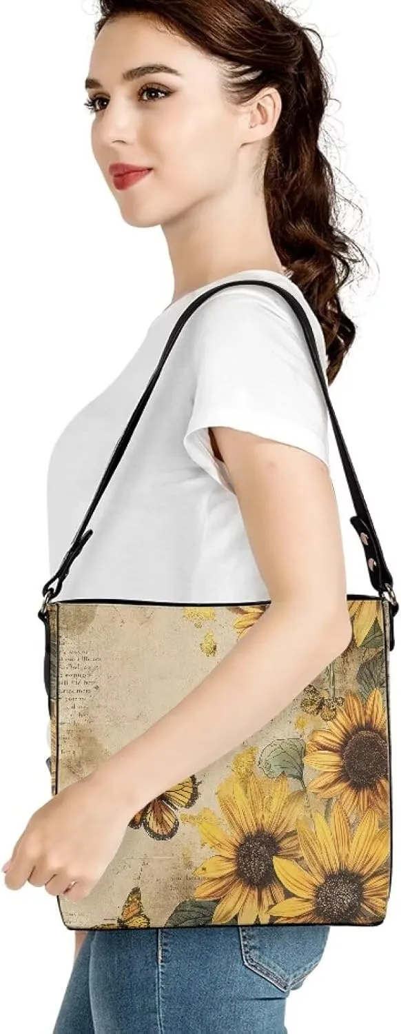 Tuoxiukan Custom Photo Tote Bags for Women Personalized Top Handle Bags with Text Logo Gifts for Mom Dad from Daughter