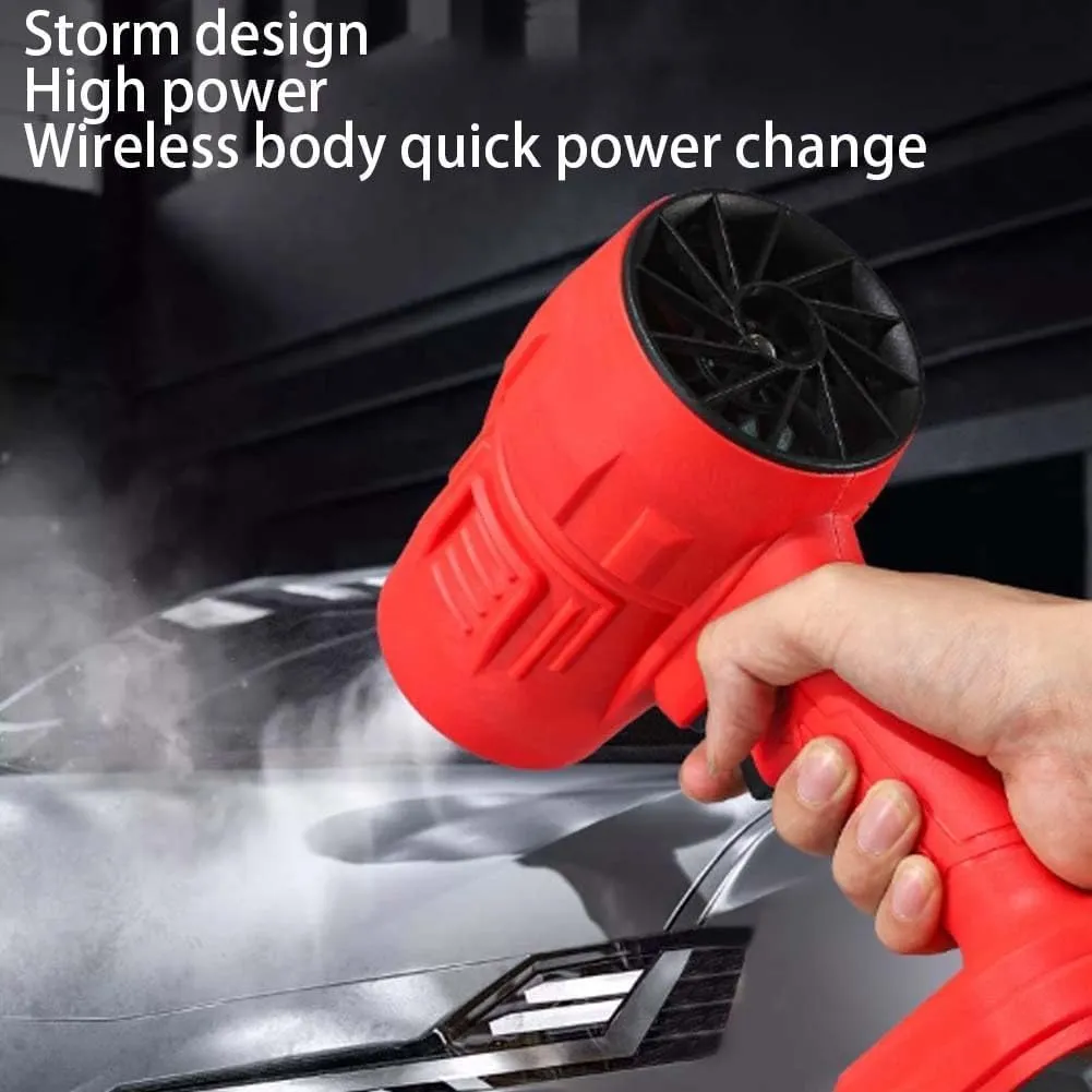 Turbo Jet Blower, Cordless Turbo Super Power Air Duster, Jet Pro Maxx Portable Jet Blower, Cordless Turbo Jet Blower, Storm Industries Jet Blower, for Car Drying, Cleaning (Black)