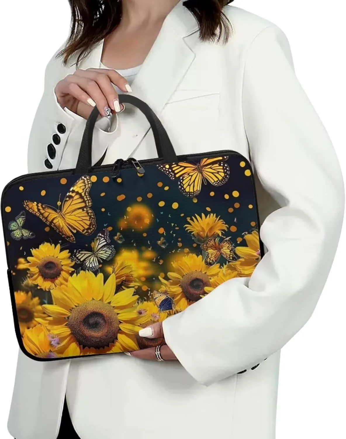 Uasibuni 16 inch Laptop Bag for Women Men Stylish Laptop Cover Gift for Boy Girl