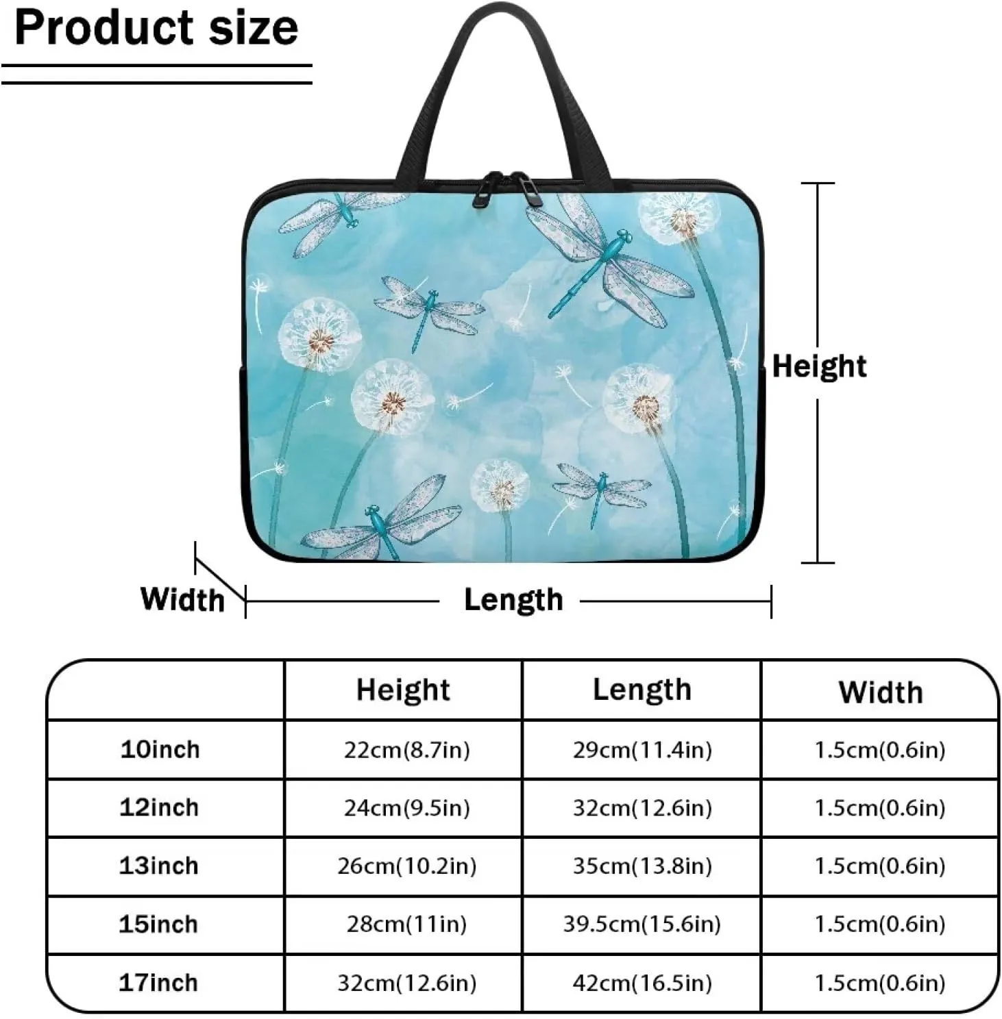 Uasibuni Laptop Sleeve, 10-17 inch Laptop Case Protective Laptop Cover Briefcase Computer Carrying Bag