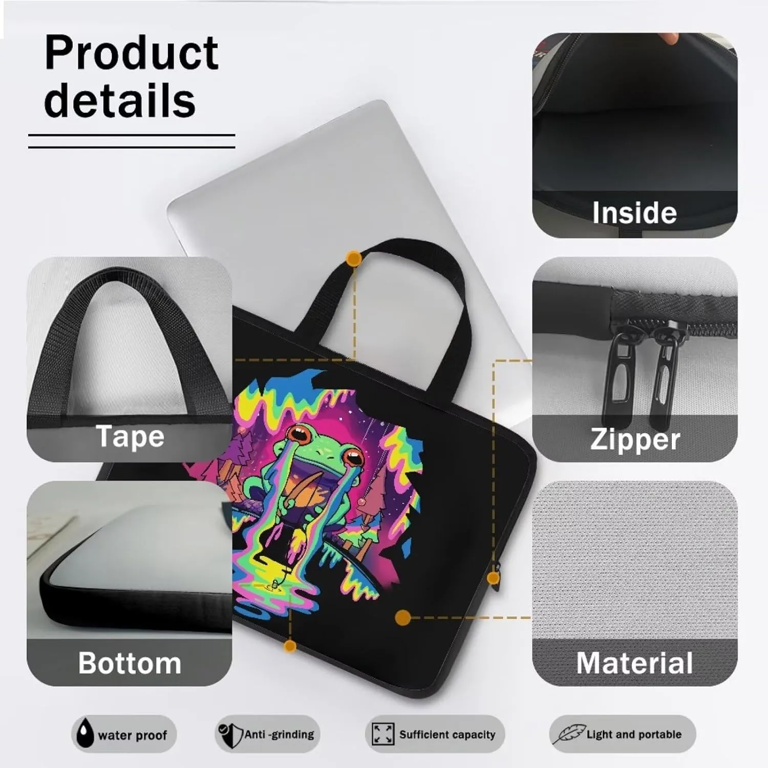 Uasibuni Laptop Tote Bag for Women Boy Girl 15.6 Inch Computer Bags Women Business Office Work Bag Briefcase
