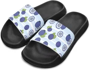 UNICEU Fruit Print Slides Sandals for Kids Quick Dry Comfortable Shower Slippers Slip On Open Toe Water Shoes for Beach