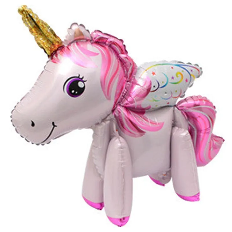 Unicorn Balloon Decoration Happy Birthday Party Supplies Foil Letter Balloon Globos Balony Banner Streamer Baby Shower Balloons