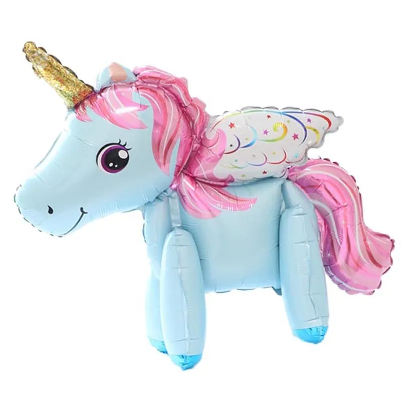 Unicorn Balloon Decoration Happy Birthday Party Supplies Foil Letter Balloon Globos Balony Banner Streamer Baby Shower Balloons