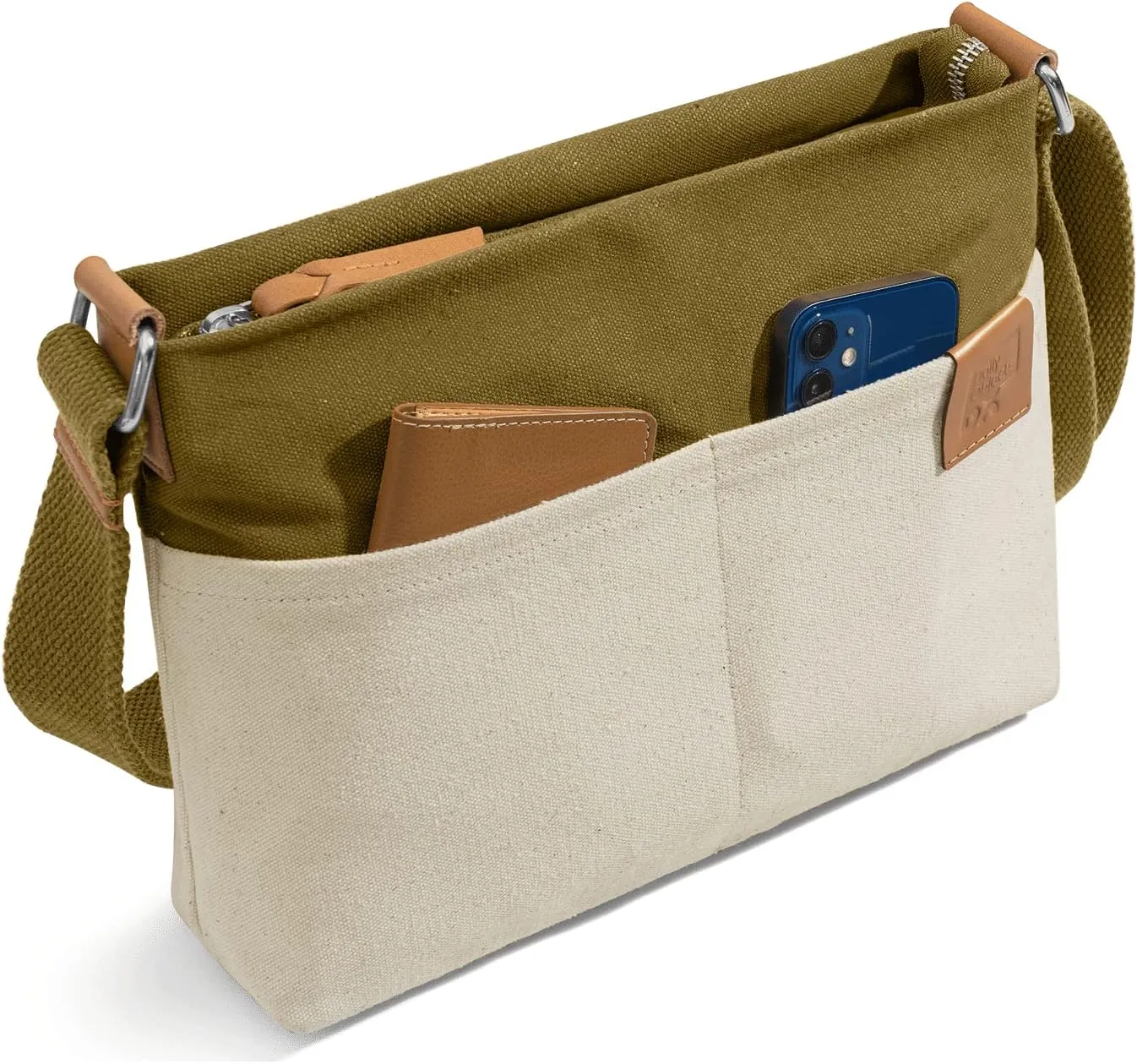 Unisex All Sunday Crossbody Messenger Bag | Trendy Cotton Handbag Purse | Shoulder Bag Organiser