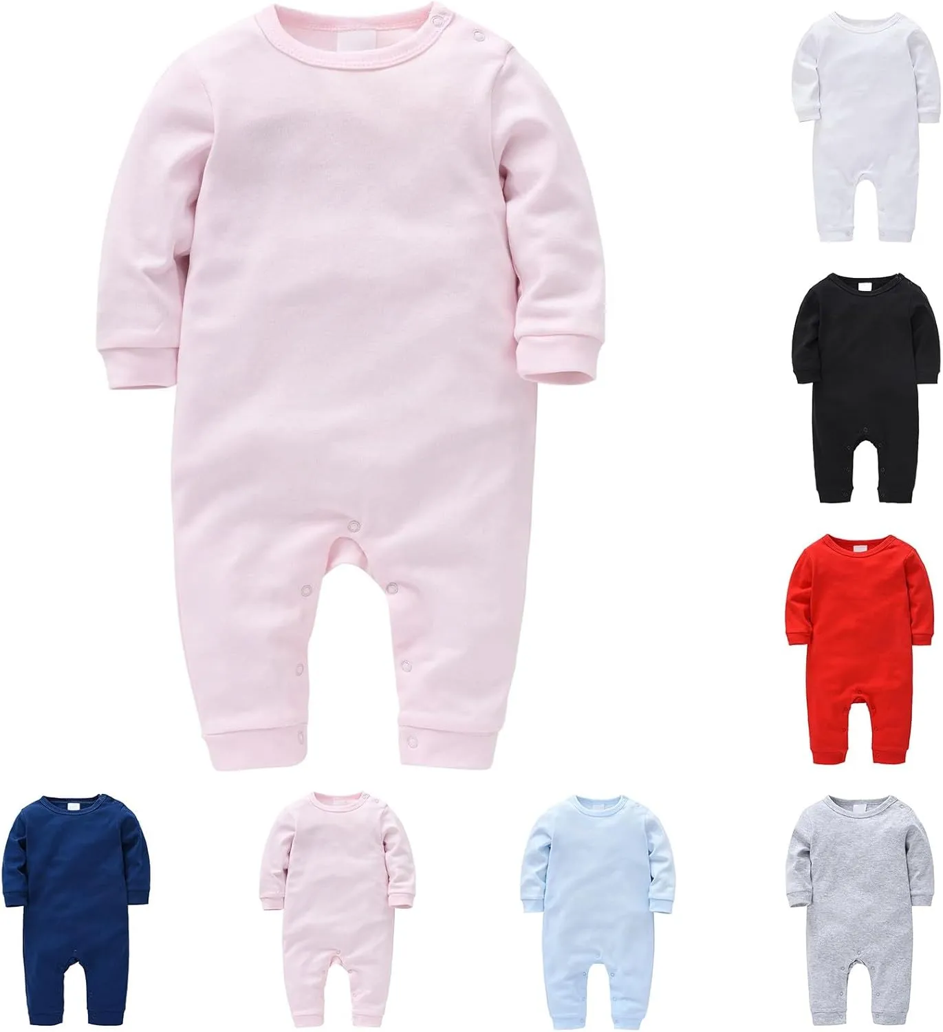 Unisex Baby Outfit, Newborn Outfit, Infant Girl Clothes, Long Sleeve Cotton Baby Clothes Jumpsuit