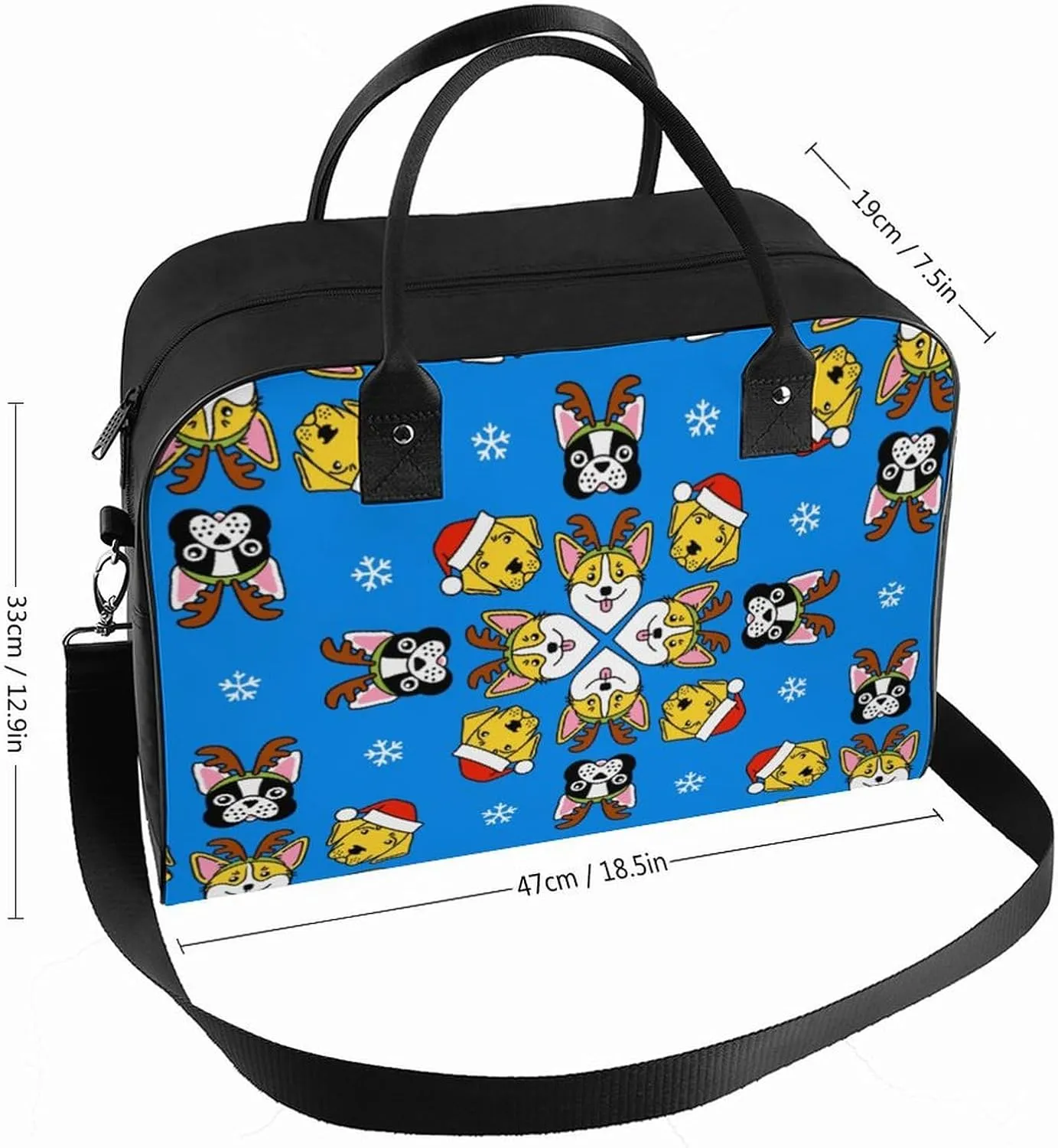 Unisex Casual Nylon Cute Panda Elegant Handbag for Traveling 13" X 19" X 8"