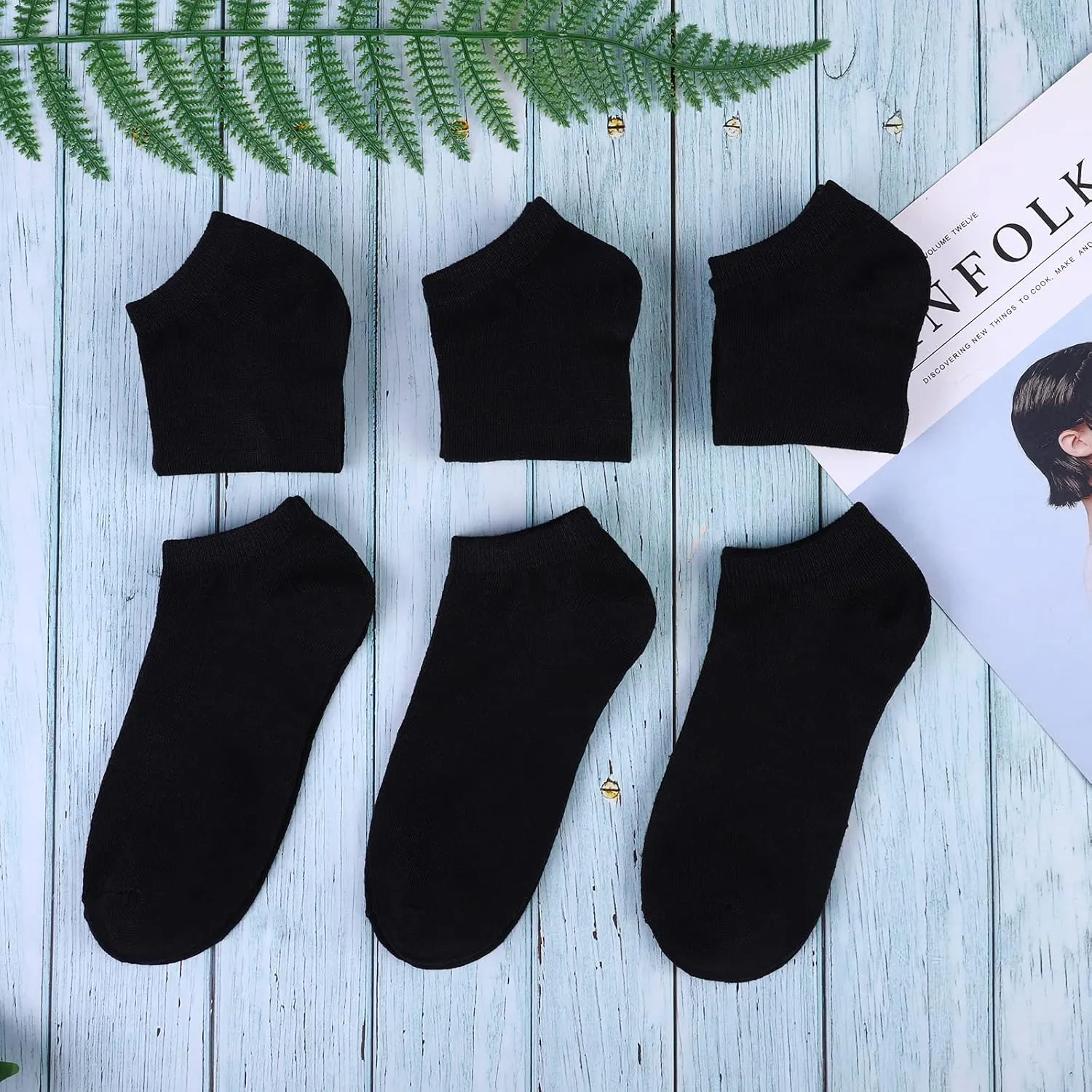 URATOT 24 Pairs Kids' Low Cut Socks - Boys' or Girls' Half Cushion Athletic Ankle Socks