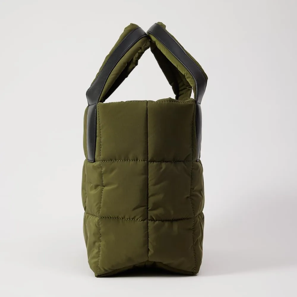 VAKAER Tote Bag with Zipper, Puffer Bag Women Padded Purse with Adjustable Strap Shoulder Crossbody Bag for Travel Work Gym