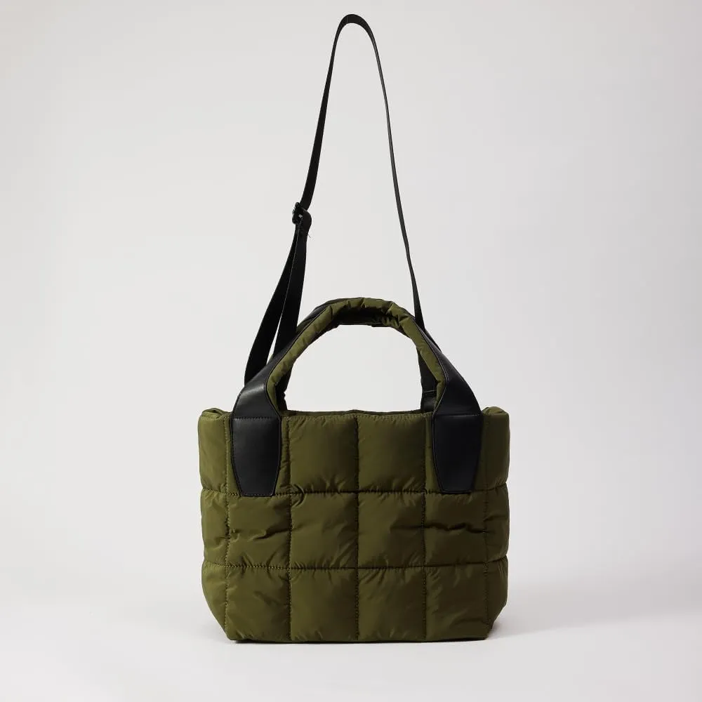 VAKAER Tote Bag with Zipper, Puffer Bag Women Padded Purse with Adjustable Strap Shoulder Crossbody Bag for Travel Work Gym