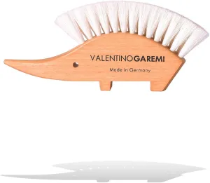 Valentino Garemi Dust Brush – Real Goat Hair – Hedgehog Shape Cleaning Office Desk Computer Keyboard Laptop Screen – Clean Remove Eliminate Lint Powder – Made in Germany