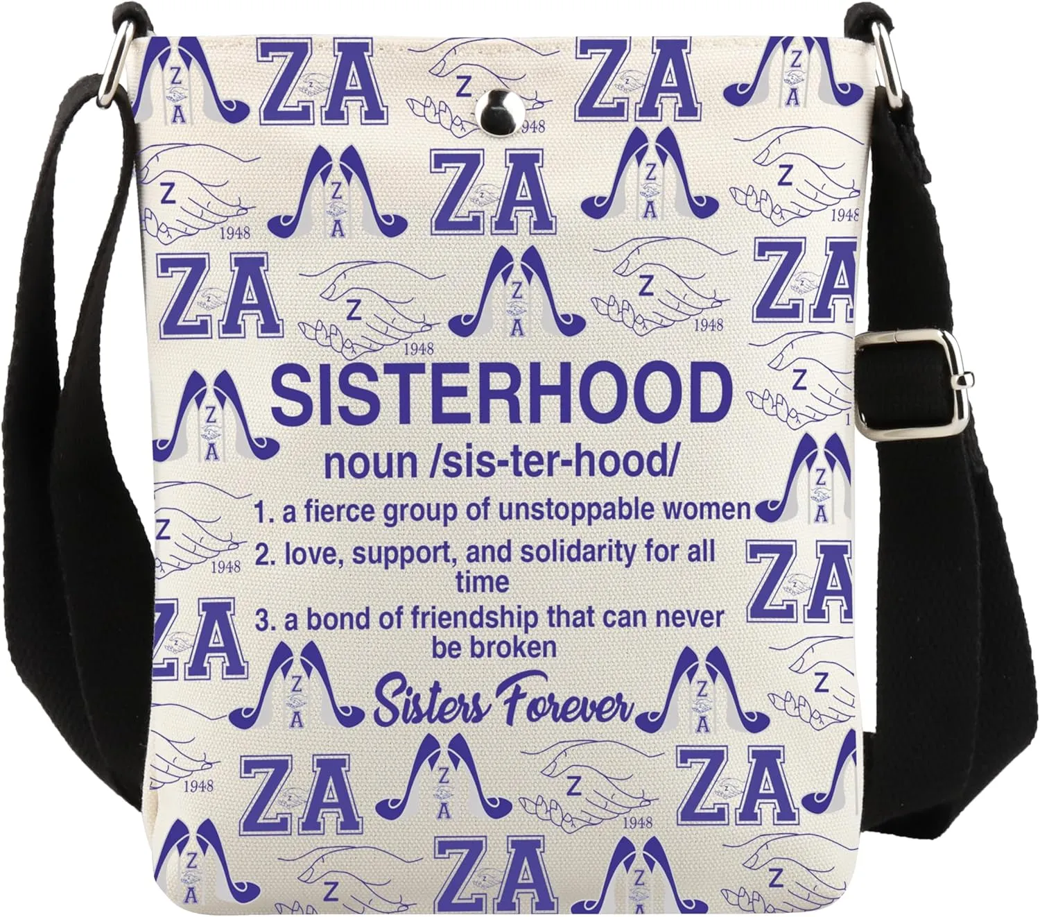 VAMSII ZAmicae Gift Amicae 1948 Sisterhood Crossbody Bag ZAmicae Finer Woman Gift Amicae Members Gift
