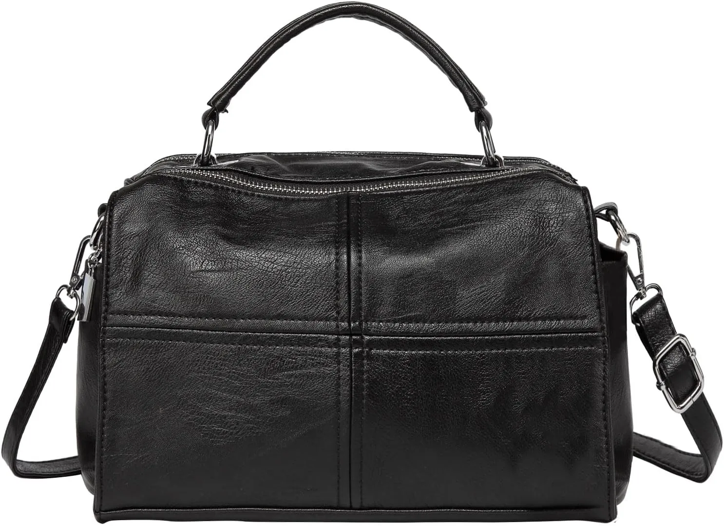 VASCHY Crossbody Bags for Women, Vegan Leather Top Handle Satchel Handbag Fashion Shoulder Bag Purse