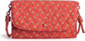 Vera Bradley Premium Cotton Wildwood Wallet Crossbody
