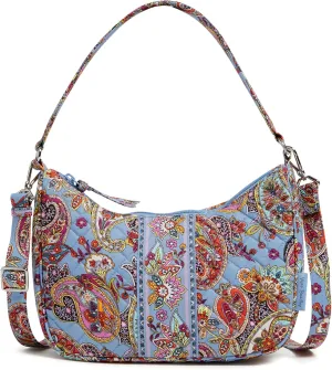 Vera Bradley Women's Cotton Frannie Crescent Crossbody Purse
