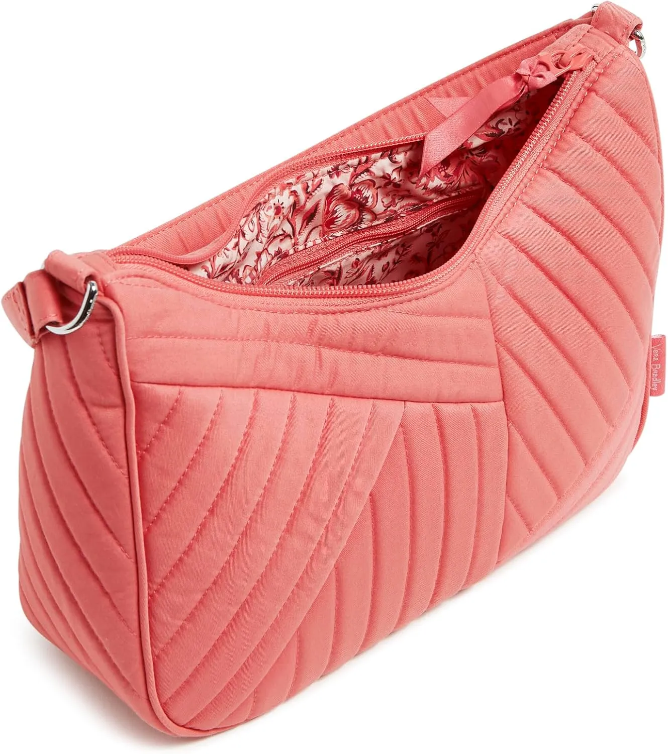 Vera Bradley Women's Cotton Frannie Crescent Crossbody Purse