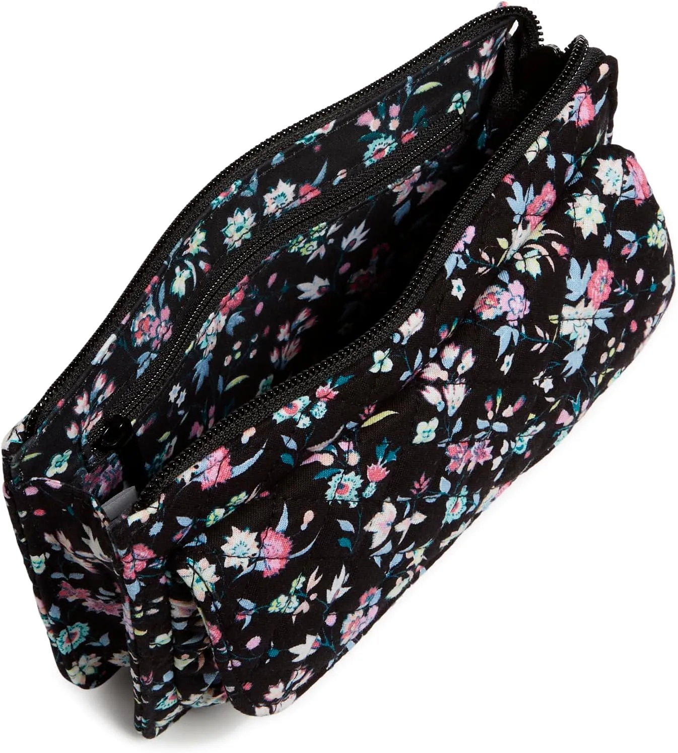 Vera Bradley Women's Cotton Wallet Crossbody Purse with RFID Protection, Botanical Ditsy, One Size