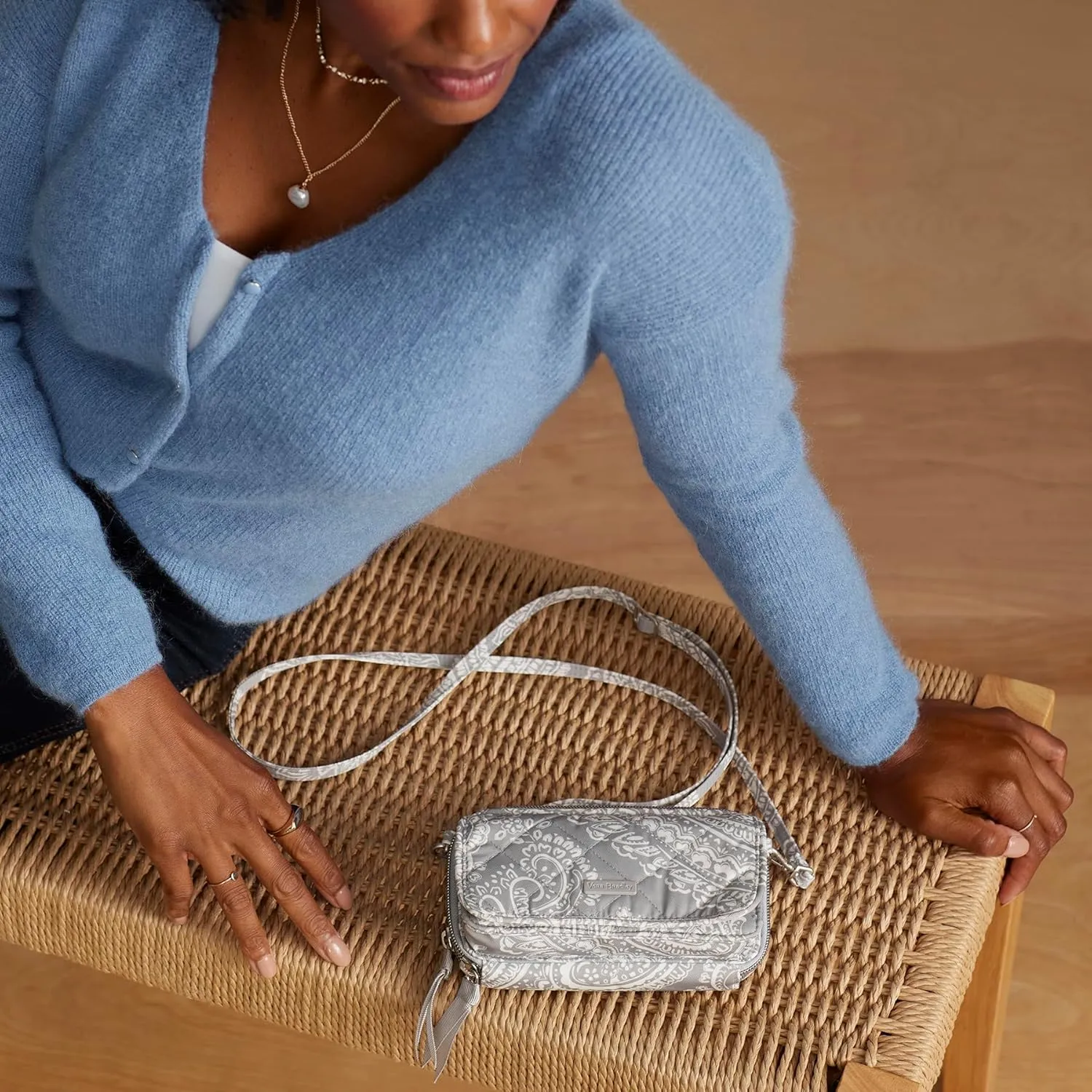Vera Bradley Women's Performance Twill All in One Crossbody Purse with RFID Protection