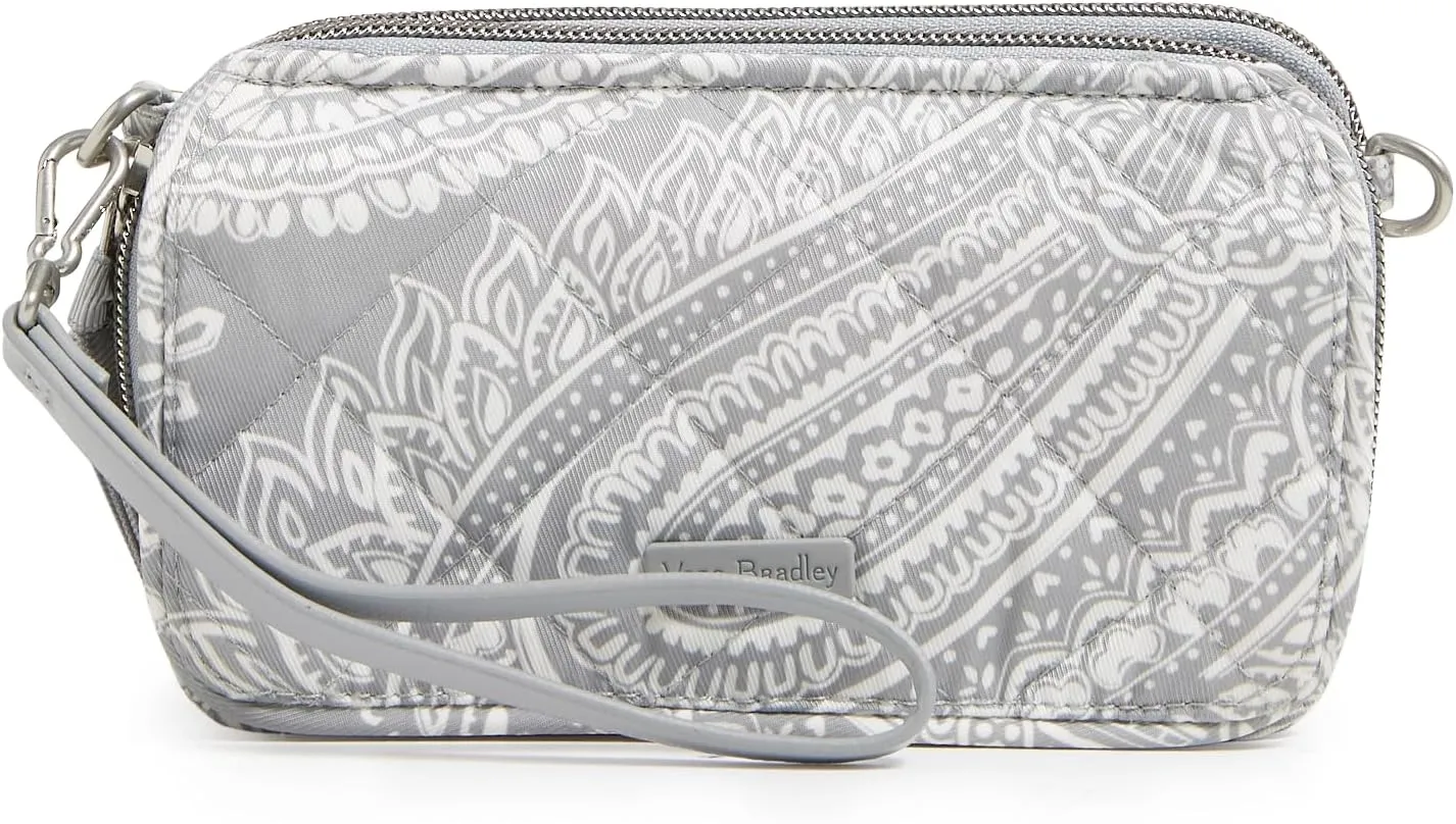 Vera Bradley Women's Performance Twill All in One Crossbody Purse with RFID Protection