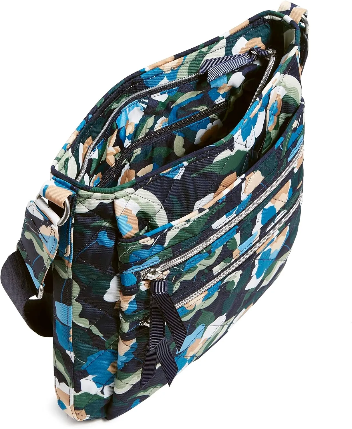 Vera Bradley Women's Performance Twill Triple Zip Hipster Crossbody Purse