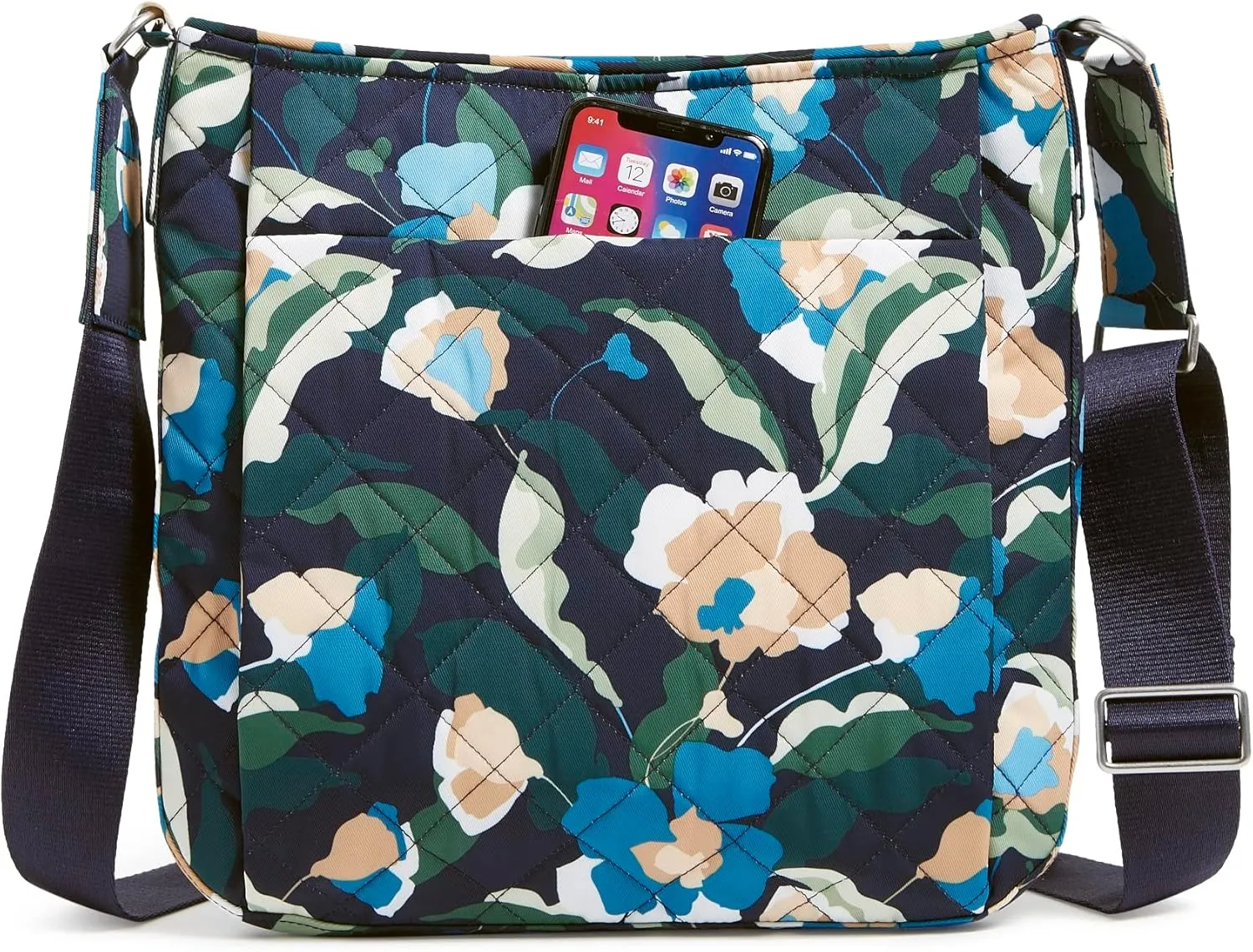 Vera Bradley Women's Performance Twill Triple Zip Hipster Crossbody Purse