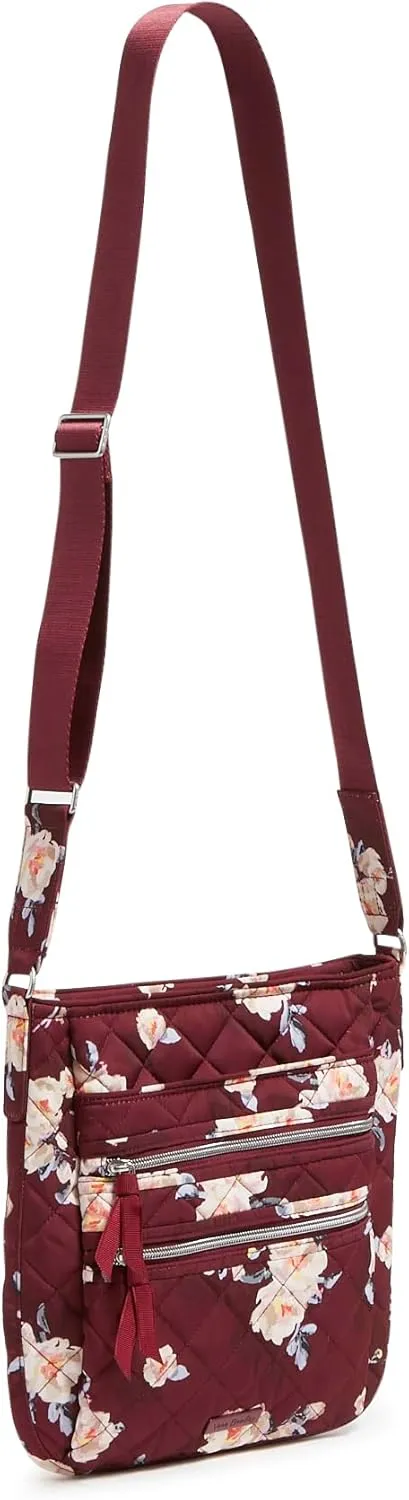 Vera Bradley Women's Performance Twill Triple Zip Hipster Crossbody Purse