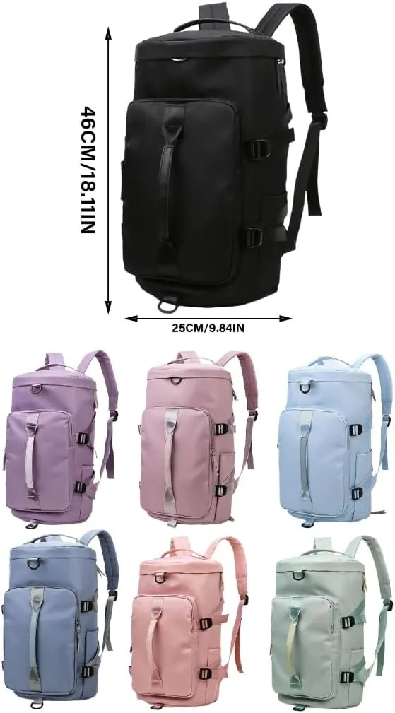 Versatile Sports and Travel Backpack with Large Storage and Wet and Dry Section Outdoor Handbag Large Shoulder Bag