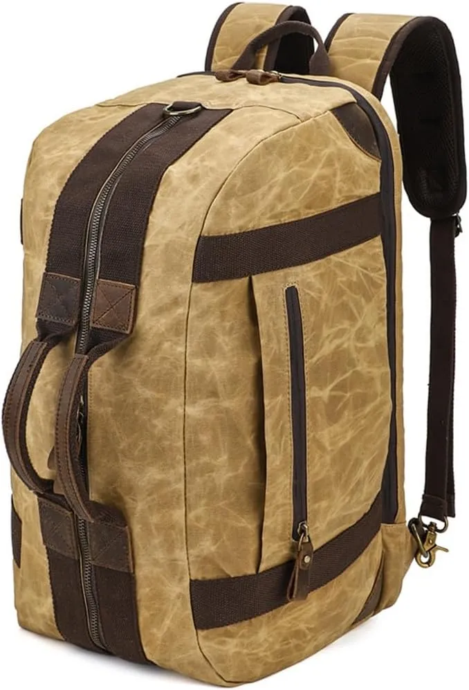 Vintage Large Capacity Travel Bag Duffle Casual Canvas Single Shoulder Crossbody Travel Bag